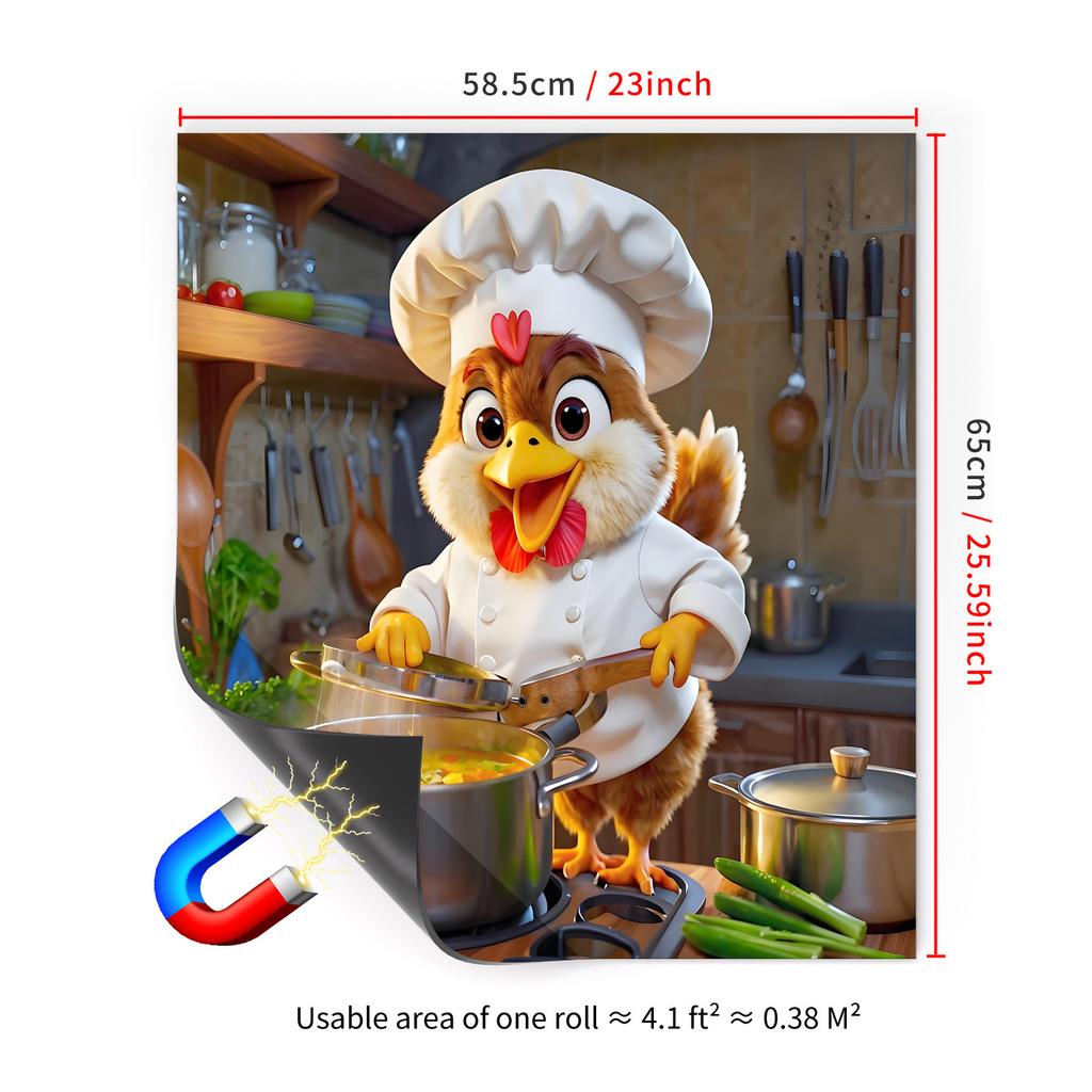 65X58.5Cm Household Dishwasher Magnetic Sticker Kitchen Home Refrigerator Magnetic Sticker