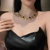 Exquisite Earrings Rhinestone Necklace Bridal Crystal Jewelry Set  Banquet