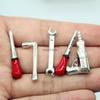 5 Pcs  Miniatures Electric Drill Repair Tools Wrench Tools Miniature Repair Model Scene Props Mini Repair Tool