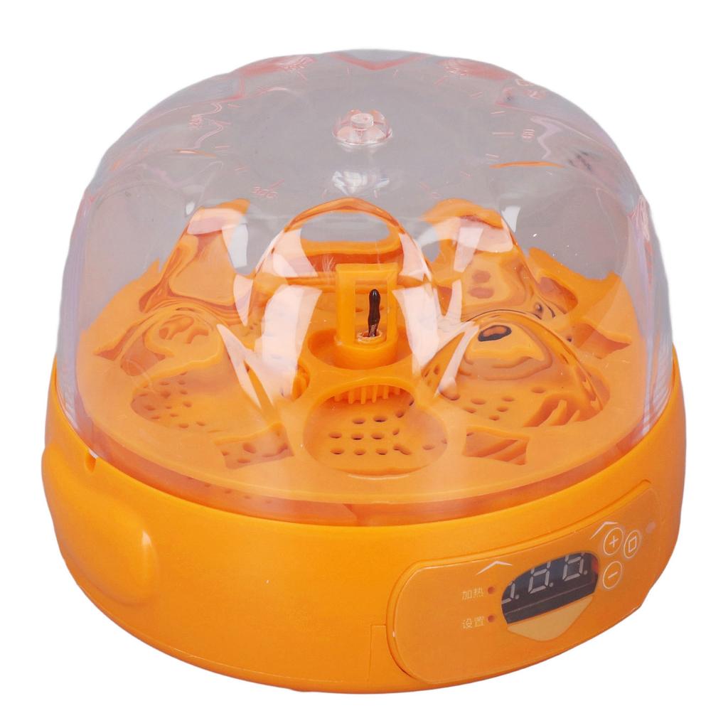 15W Egg Incubator 6 Eggs Digital Automatic Egg Incubator with Automatic Egg Turner for Hatching Chicken Quail Yellow