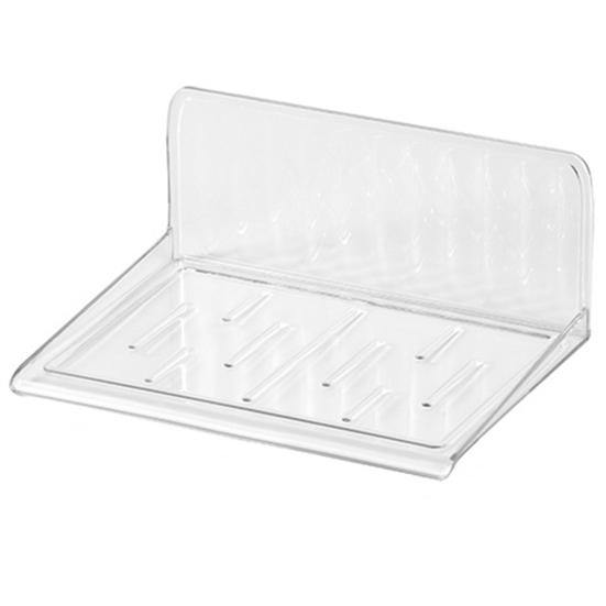 Transparent Wall Mount Shelf No Drill Anti-Slip Great Load Bearing Bathroom Living Room Storage Rack