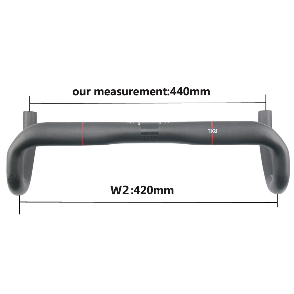 RXL SL 31,8 mm Carbon Rennrad Lenker 380/400/420/440 mm UD Matt Externe Zugführung Rennrad Lenker