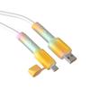 Miękki Silikonowy Organizer do Kabla Ładowarki Ochrona USB Typu C Rękaw Ochronny Zapobiegający Złamaniu do Linii Danych Telefonu