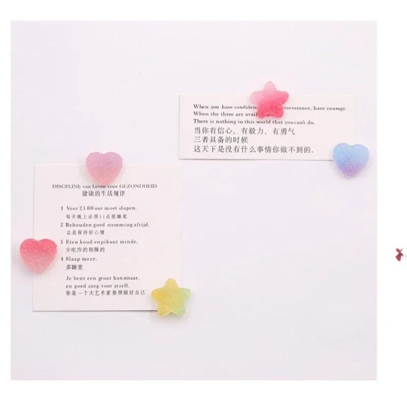 Creative Simulation Fudge Love Five-pointed Star Refrigerator Sticker Po Message Sticker Kitchen Home Magnetic Decoration