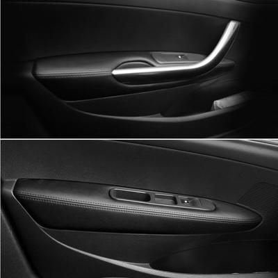 Potah opěrky ruky dveří z mikrovláknové kůže pro Peugeot 308 2009 2010 2011 2012 2013 2014 Kryt panelu opěrky ruky dveří interiéru auta