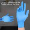 50Pcs/set Disposable Rubber Gloves PVC Composite Thickened Blue Nitrile Hygienic Acid- Resistant Food Emulsion