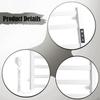 Smart Heated Towel Rack Heater Warming for Bathroom Shower Tub S white