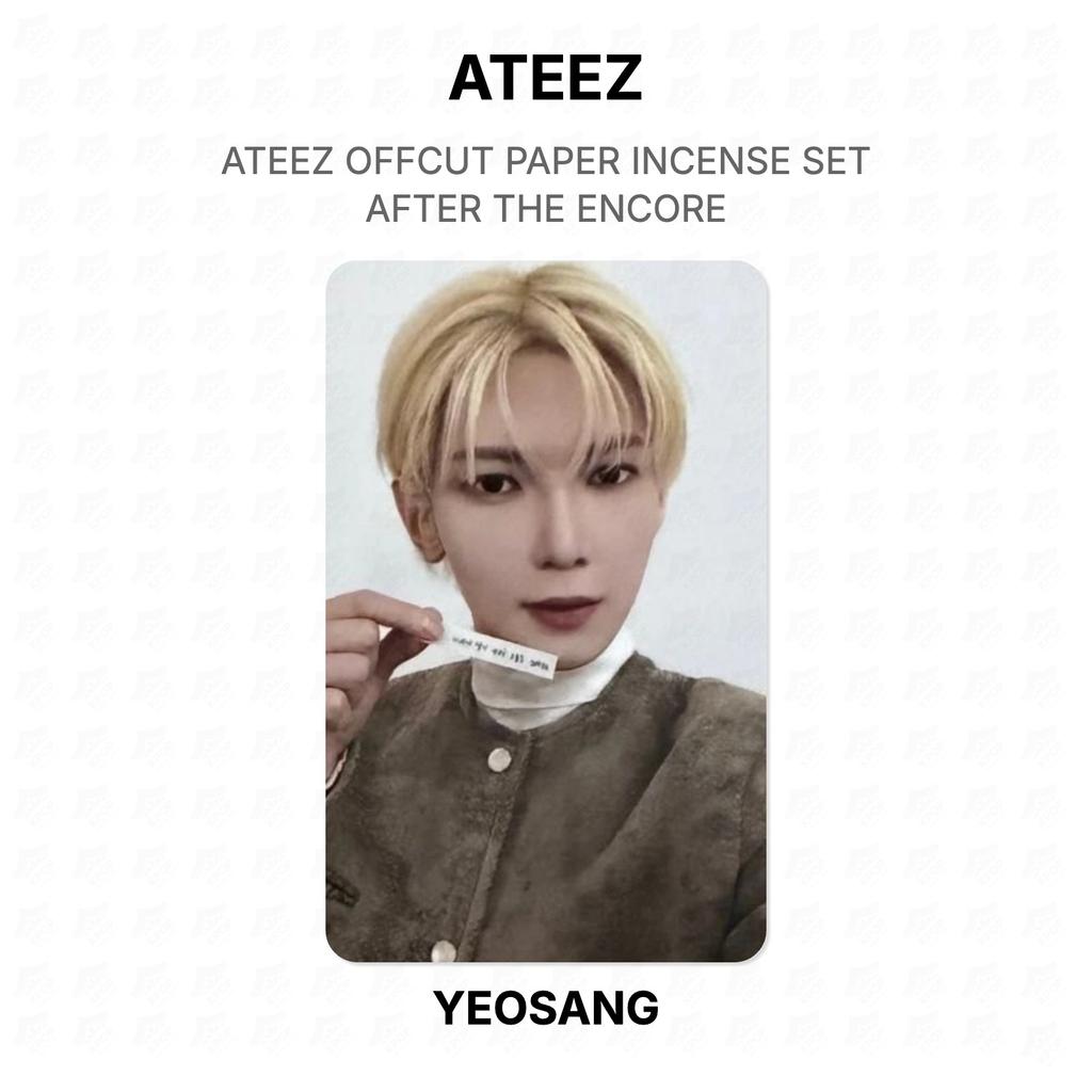 ATEEZ OFFCUT PAPER INCENSE SET AFTER THE ENCORE Official Photocard