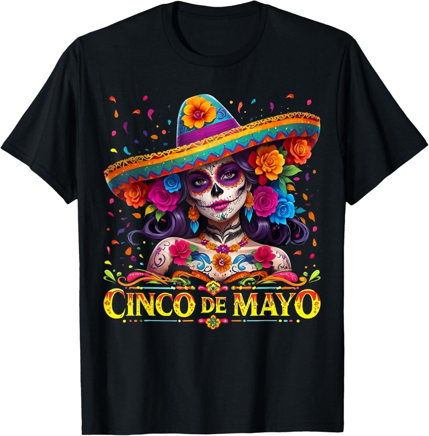 Cinco De Mayo 2025 Mexican Fiesta Party 5 De Mayo Unisex T-Shirt S-5XL S