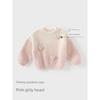 David Bella Kidsren's Sweater Pullover Warm Winter Clothing New Style Girls Sweet Gradient Pink Imitation Mink Velvet Top