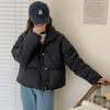 Down Jacket Women's Short New Korean Style Small Solid Color Fashionable Bread Coat Sweet Jacket