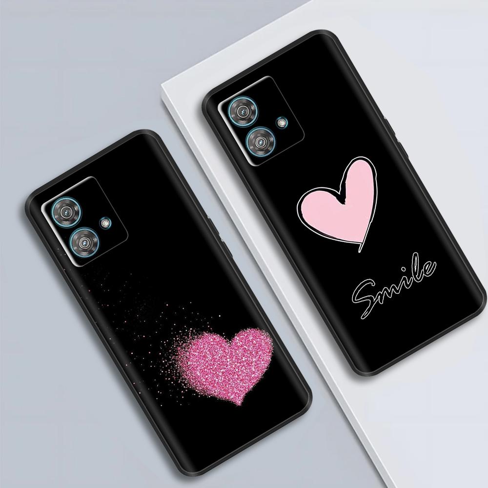 For Motorola Moto Edge 40 Neo Case Soft Silicone Flower Phone Back Cover For Motorola Edge 40 5G Cases Edge40 Neo Coque Fundas