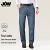 JOW Men's Retro Washed Loose Straight Jeans