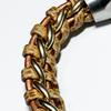 Eightvolume Ev Leather Chain Bracelet 006 (Brown & Gold)