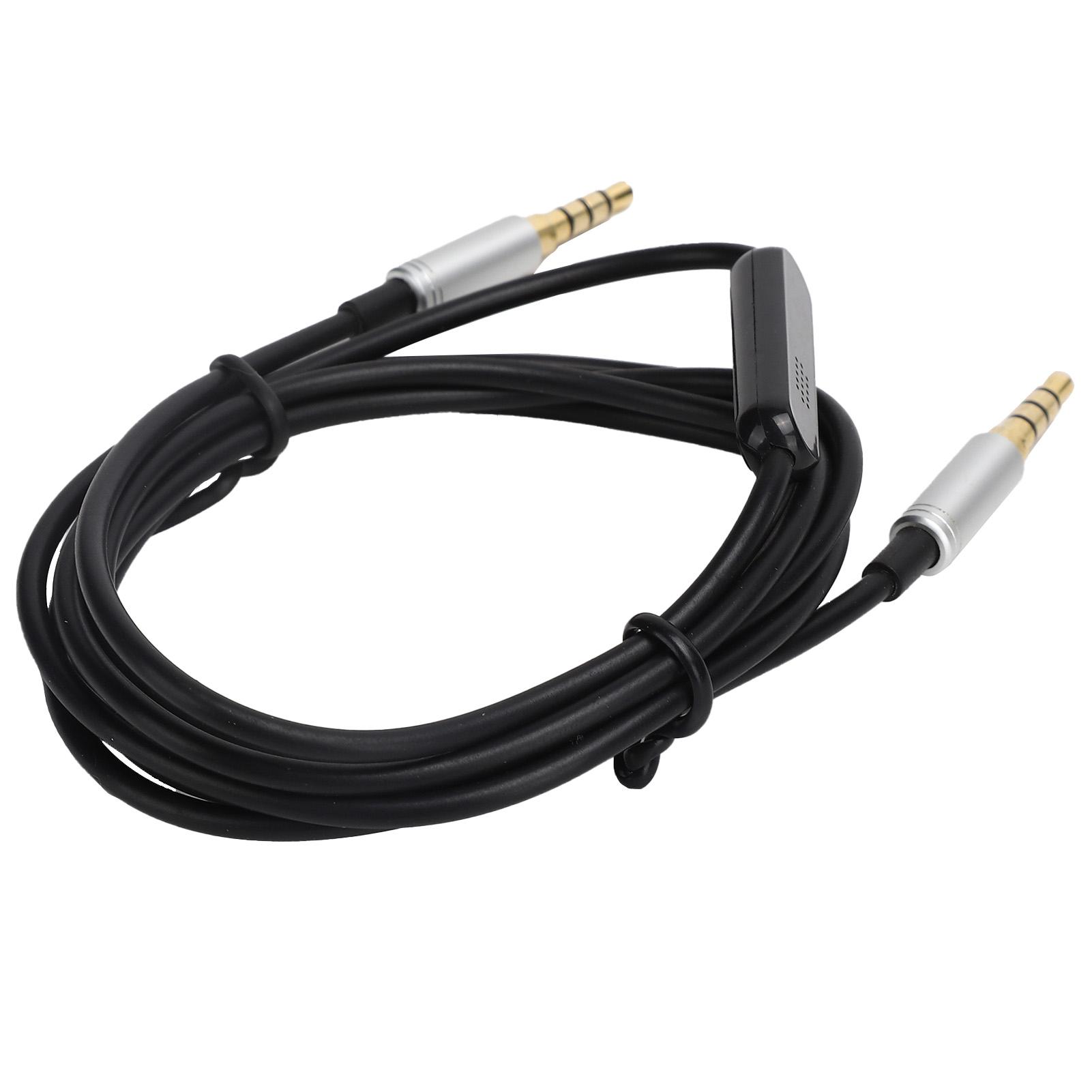 

3.5mm Male to 3.5mm Male o Cable Universal Headset Cord Replacement 1.5m Black