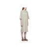 Fear of God Essentials FW22 Graues Kurzarm-Midikleid Smoke Buchstabenprint Damenkleid FOG-FW22-062