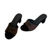 Mode Schleife Damen Hausschuhe Hohe Absätze Sommerschuhe Designer Frau Sandalen mit Absatz 2025 Neue Klobige Mode Pumps Kleid Zapatillas Mujer