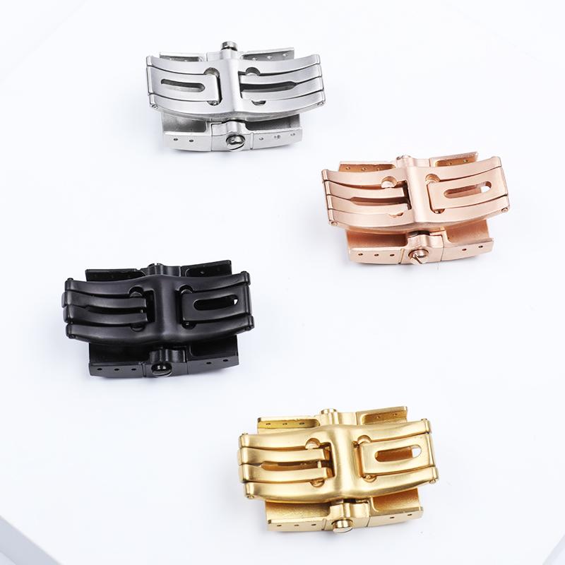 Watch Accessories For Ulysse Nardin Strap Athens Wristband Folding Buckle Quality 316 Stainless Steel Butterfly Clasp 20mm