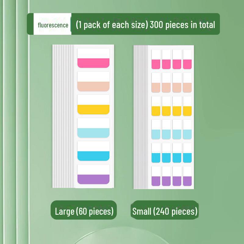 Custom Morandi Index Label Sticky Notes – Fluorescent Bookmarks for Students