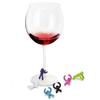 7Pcs Wine Bottle Stopper Creative Inverted Man Design Food Grade Silicone Red Wine Champagne Decoration Corks