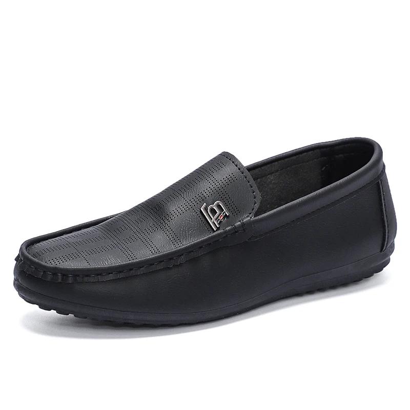 Leisure Men Leather Casual Shoes Luxury Brand Mens Loafers Moccasins Breathable Slip On Italian Driving Shoes Chaussure Homme