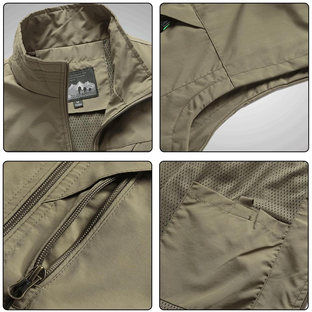 [Matreeglam] Men's Vest, Casual, Summer, Outdoor Vest, Mesh Vest, Breathable,