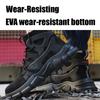 Labor Protection Shoes Men's Breathable, Anti-smashing, Anti-puncture, Steel-clad Toe Work Shoes, Safety Protective Shoes, Breathable, High-top