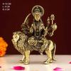 Brass Goddess Durga Maa Statue | 4" Maa Durga Idol Figurine Perfect for Worship and Blessings Gifting Purpose Sculpture