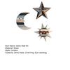 3 Pcs Rustic Sun Moon Star Wooden Wall Art Bohemian Style Vintage Wall Hanging Decorations for Boho Farmhouse Living Room Bedroom Decor