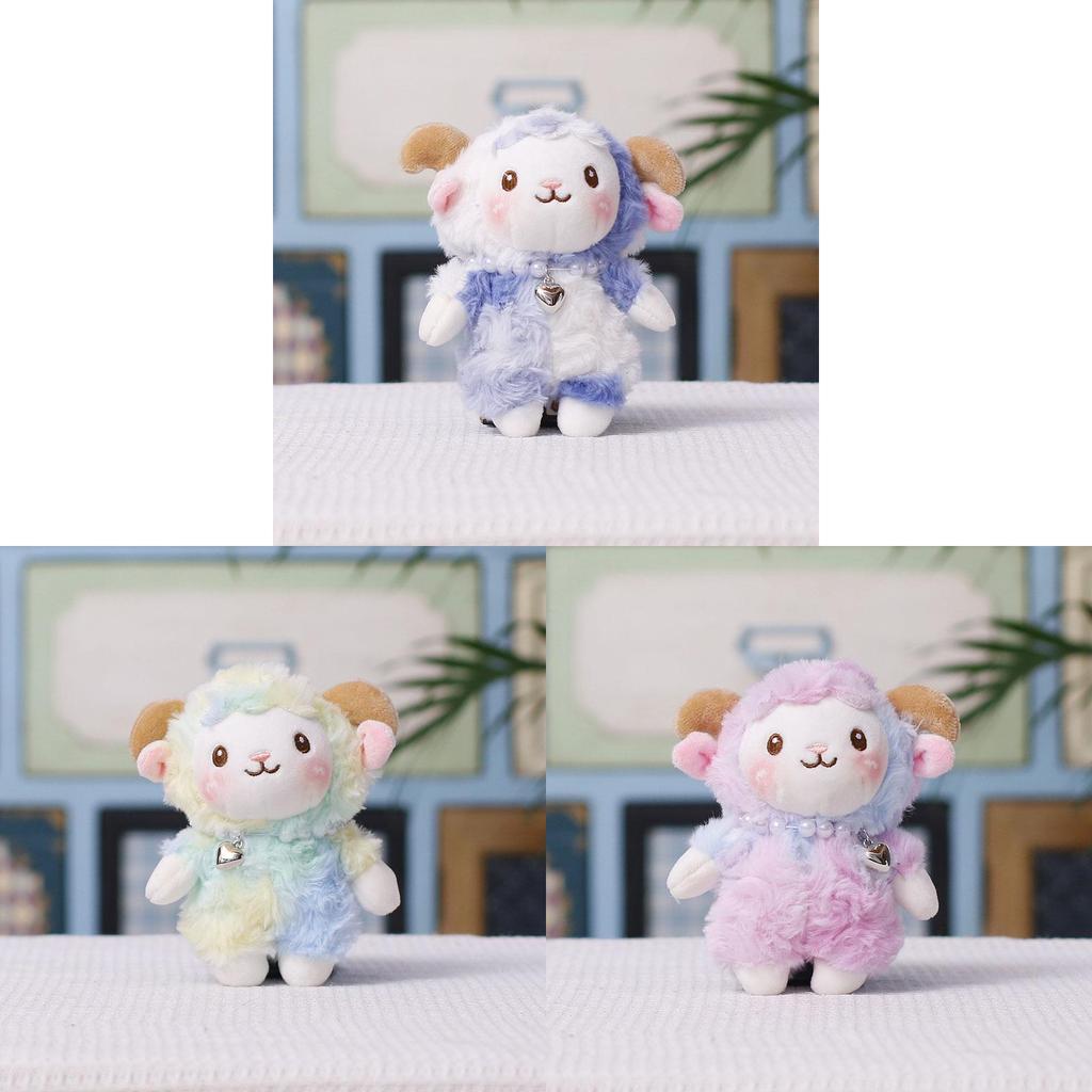 Cartoon Sheep Plush Keychain With Colorful Design For Girls And Boys