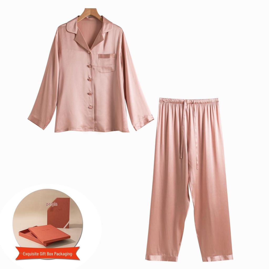 2025 Women's Silk Spaghetti Strap Robe & Nightgown - Elegant Bridal Homewear