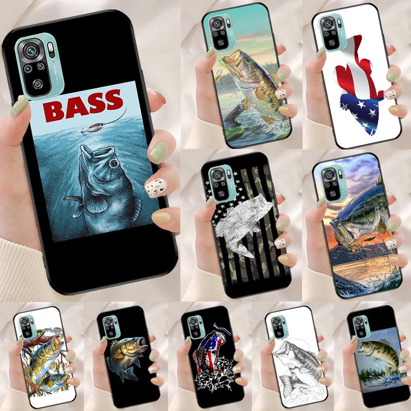 Bass Fishing Cover For Xiaomi Redmi Note 14 13 12 9 10 11 Pro 9S 10S 11S 12S Redmi 14C 10C 12C 13C Case
