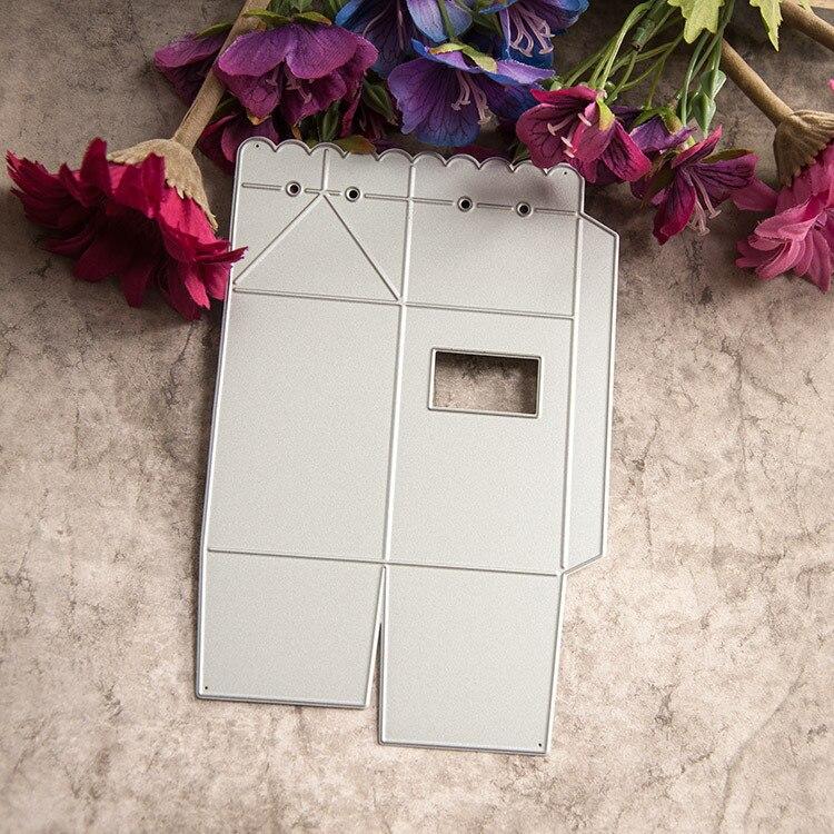 1 шт. DIY Металлические Штампы для Вырезания Молочная Коробка Штампы для Тиснения Углеродистая Сталь Шаблон для Вырезания Картона 1pc