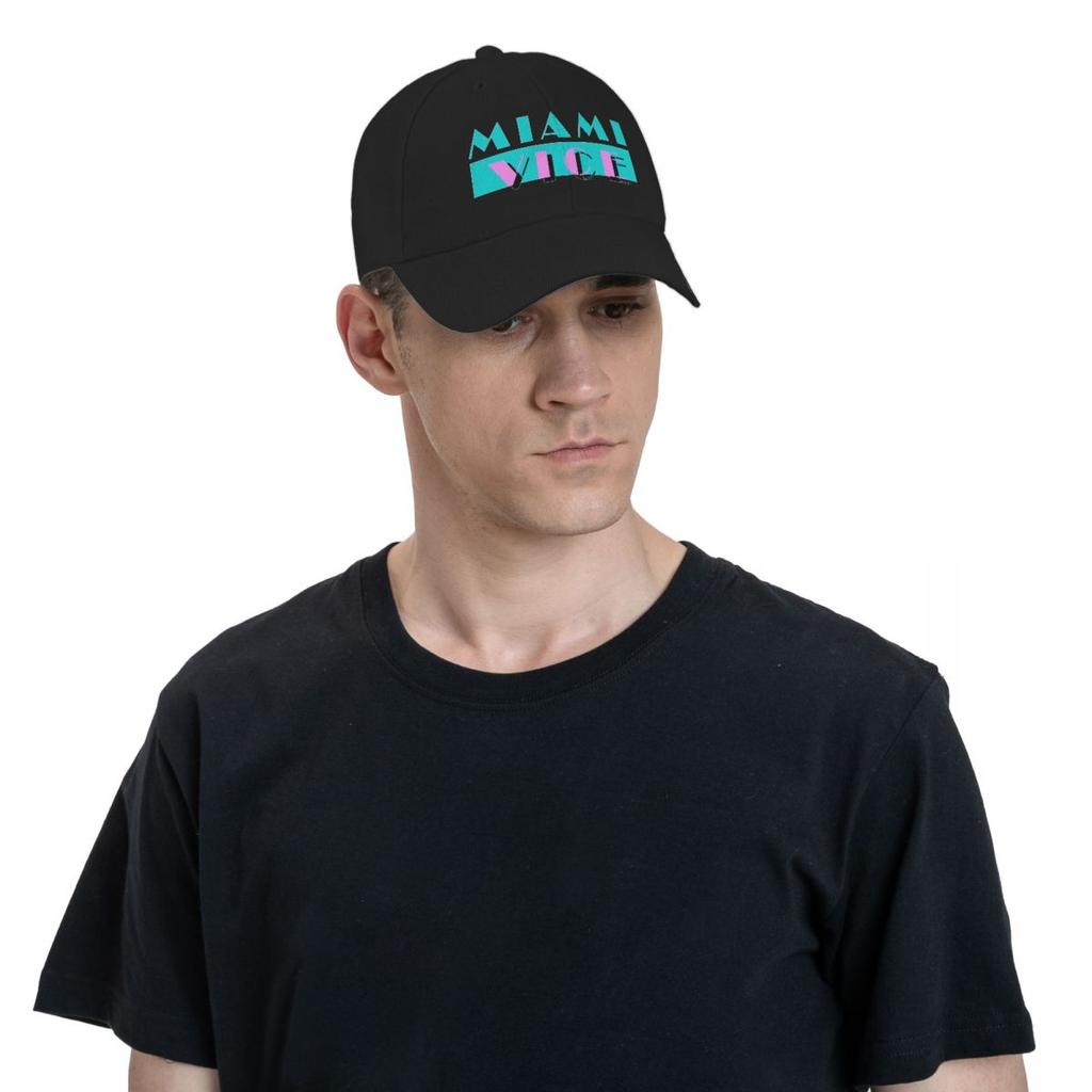 Miami Vice - Séries TV - Casquette de baseball latérale, chapeau de luxe pour homme, chapeaux de fête, visière thermique, casquette de golf, casquette de camionneur pour femmes unisexes