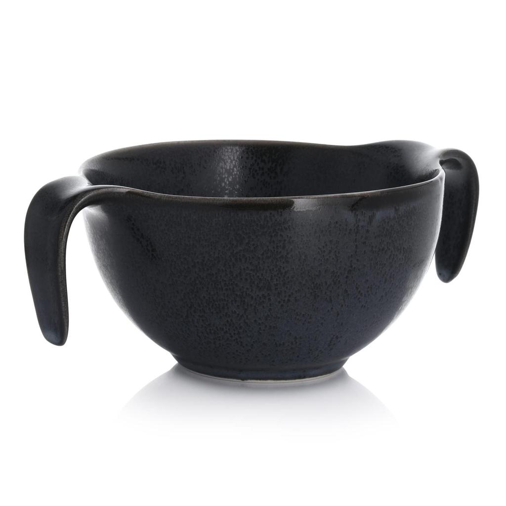 Porcelain Bouillon Bowl with Saucer , Oval Time DUKA