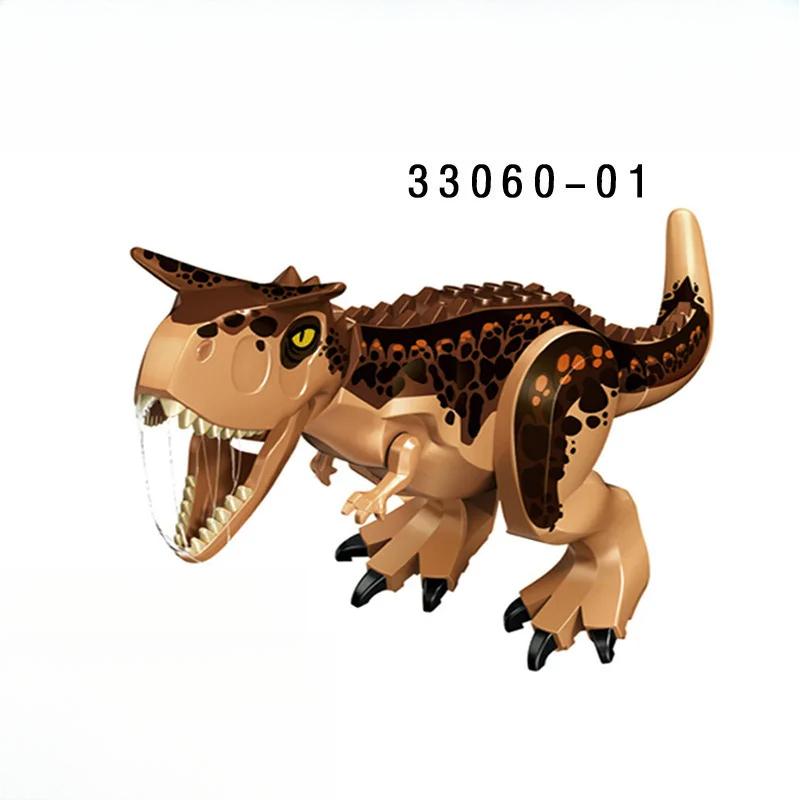 

Китайский DIY Юрский милый динозавр позвоночник хищный цвет Карнотавр строительный блок Развивающие игрушки для детей подарки with opp