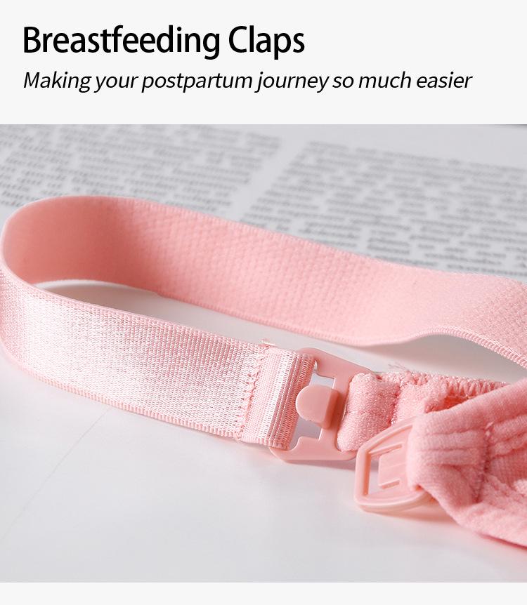 Större Storlek Sömlös Frontknäppning Bygelfri Amnings-BH för Gravida och Ammande Kvinnor