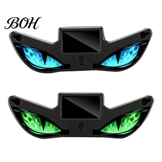 Car Enthusiast Lighting Gear Solar Devil Eyes Light for Windshield, Magnetic Installation Window Warning Sign with Three Night Driving Atmosphere Lamp