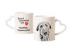 Scottish Deerhound - Cup with a Dog, Adorable Cup with a Heart-shaped Handle, Universal Gift from the Brand