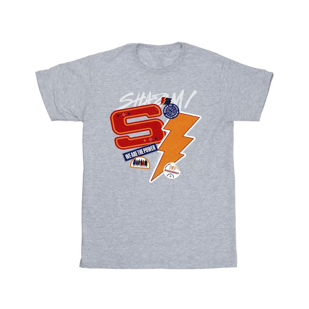 DC Comics Mens Shazam Fury Of The Gods Sticker Spam T-Shirt