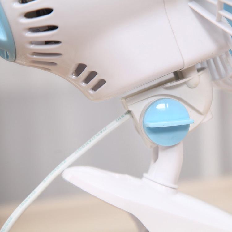 Cartoon Mini Electric Fan: Energy-Saving Shaking Head Fan for Student Dorms and Desktops