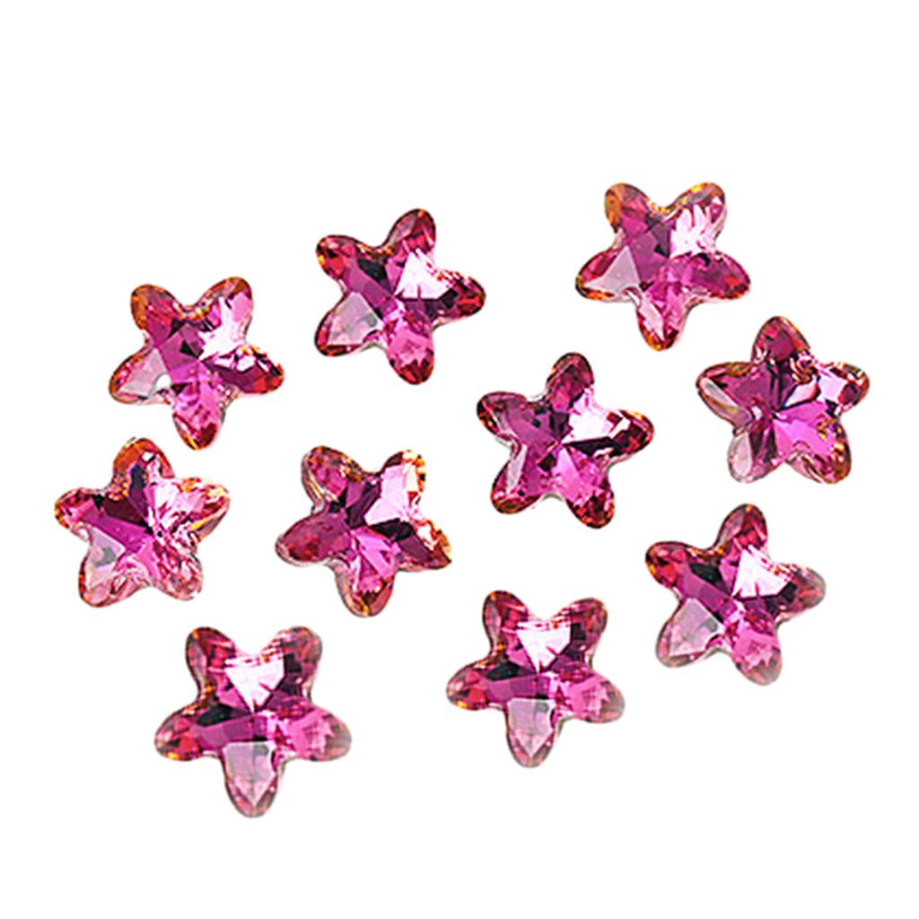 10Pcs Rhinestone Set Multi-Shapes Glitter Stones Rhinestones Nails Crystal Nail Art Rhinestones DIY Nail Art Accessory
