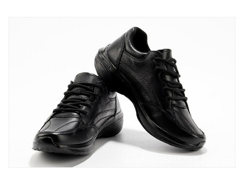 Men's Fashion Safety Shoes - Odorless Cowhide Casual Sports Shoes for Construction Sites