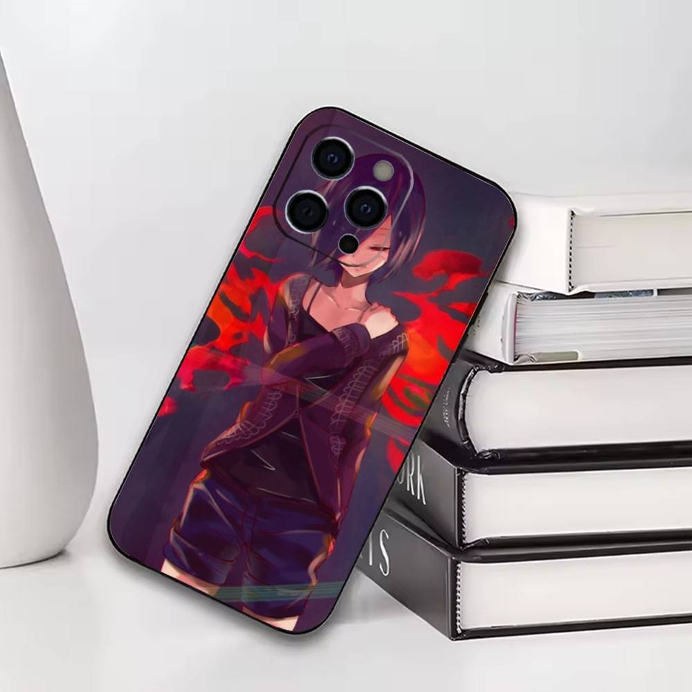 Tokyo Ghoul Touka Kirishima Phone Case For iPhone17,16,15,14,13,12,11 Plus,Pro Others Soft Black Cover
