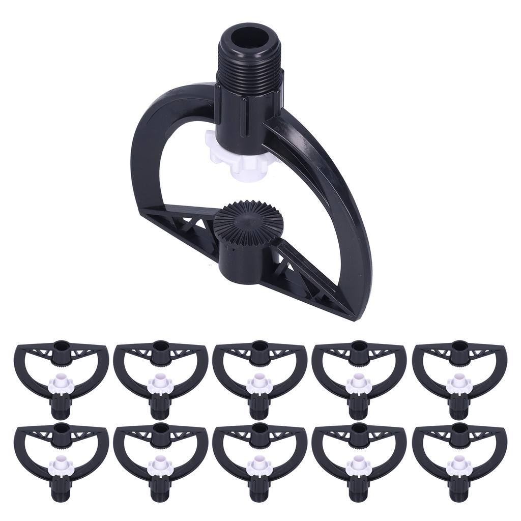 10Pcs Rotating Sprinkler G3/4 Male Thread Garden Lawn Sprayer Nozzle Greenhouse Supplies