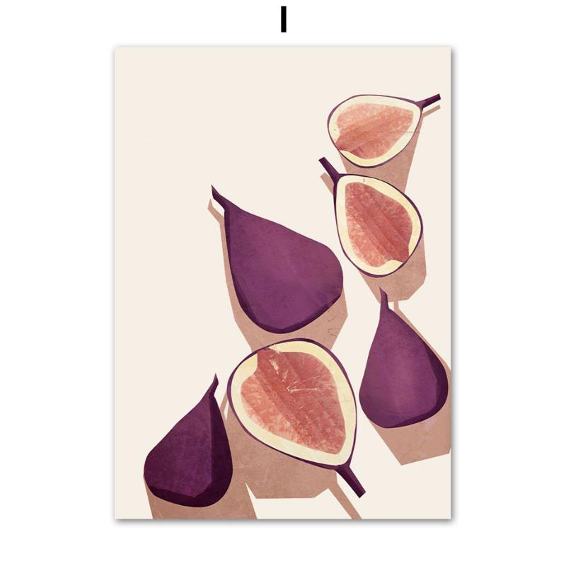 Lemon Strawberry Cherry Orange Wall Art Canvas Painting Interior Home Decor Poster Bedroom Fruit Market Living Room Shop Picture