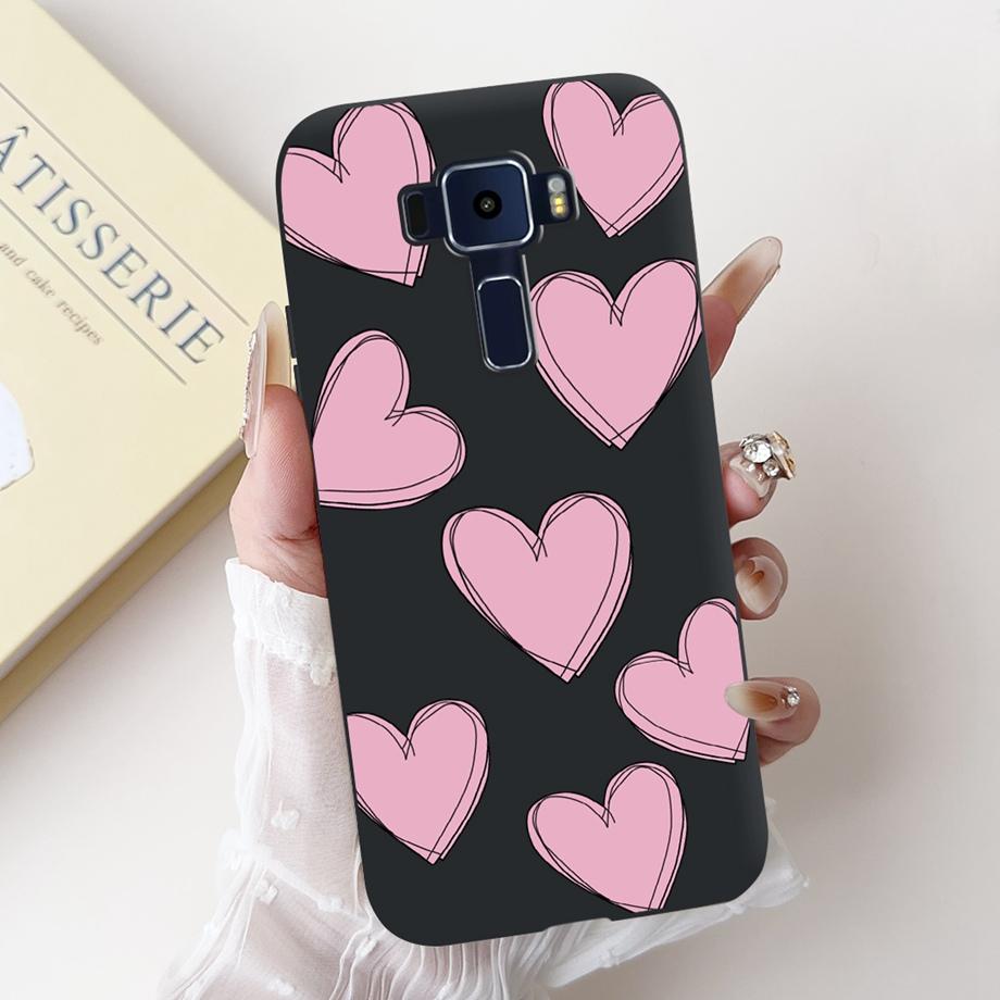 For ASUS Zenfone 3 ZE520KL Z017D 4 Max ZC520KL X008D 3 Max ZC520TL Case Soft Silicone Back Cover Love Heart Butterfly Flower Bag