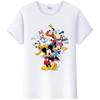 Fashion Woman Blouses Disney Cartoon Mickey Mouse Minnie Friend Printed Family T-Shirts Men Tshirt Female Harajuku 90S Tops Gift