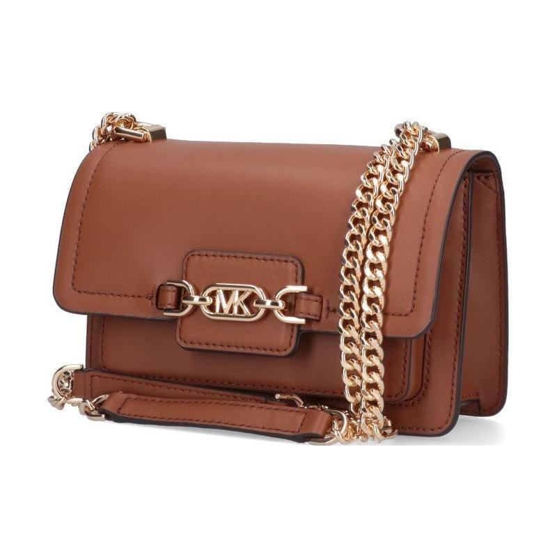 Michael Kors MK Heather Serie Klassische Kette Commuter Mode Klappe Leder Mini Umhängetasche Damen Taschen Khaki 32S2G7HC0L-230