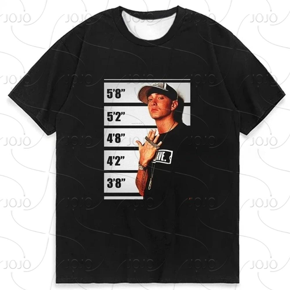HARDCORE Rapper Eminem T Shirt Women Men Fashion T-shirts Hip Hop Tops Tees Loose Rock Camisetas Boy Tees Summer New Unisex